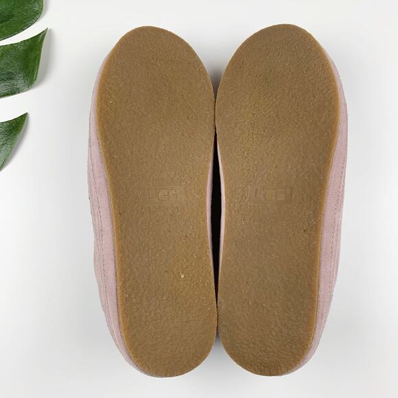 Ugg Blake Sneakers Pink Suede Lace Up Casual Women's 9.5 - Picture 13 of 13